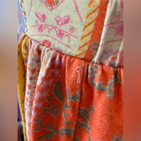 FREE PEOPLE AS IT WAS SET LARGE SKIRT BRA TOP RUFFLE COLORFUL - Picture 9 of 13